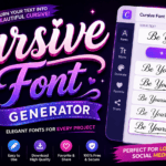 Cursive Font Generator