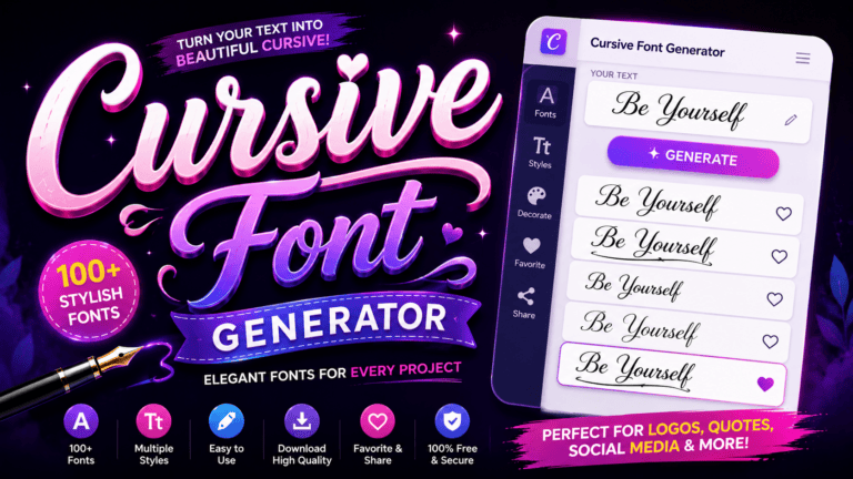 Cursive Font Generator