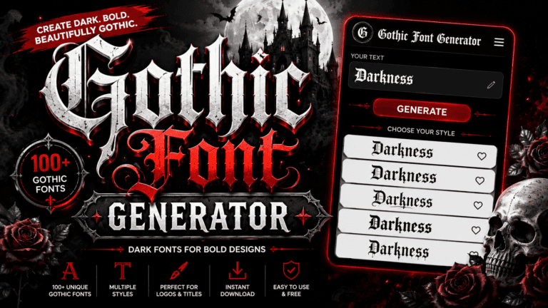Gothic Font Generator