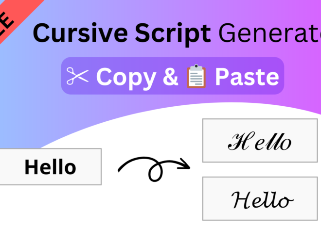 Cursive Font Copy Paste – Cursive Font Generator