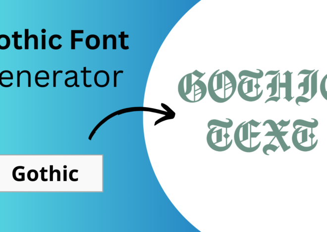 Gothic Font Generator – Copy In Gothic Font