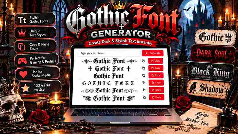 Gothic Font Generator