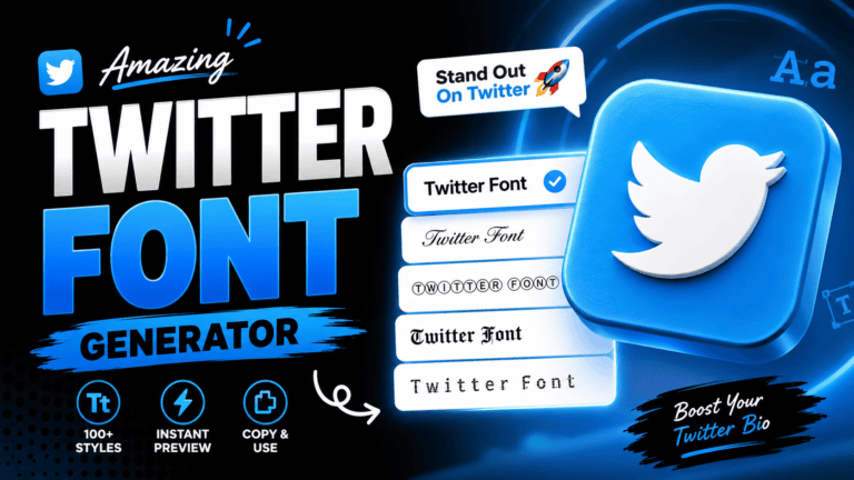 Twitter Font Generator