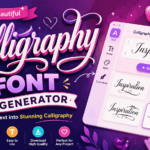 Calligraphy Font Generator