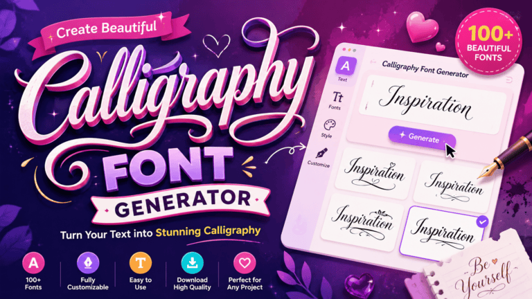 Calligraphy Font Generator