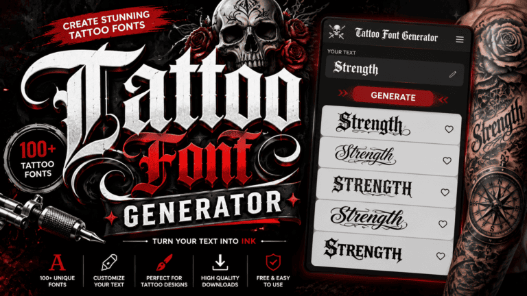 Tattoo Font Generator