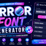 mirror font generator
