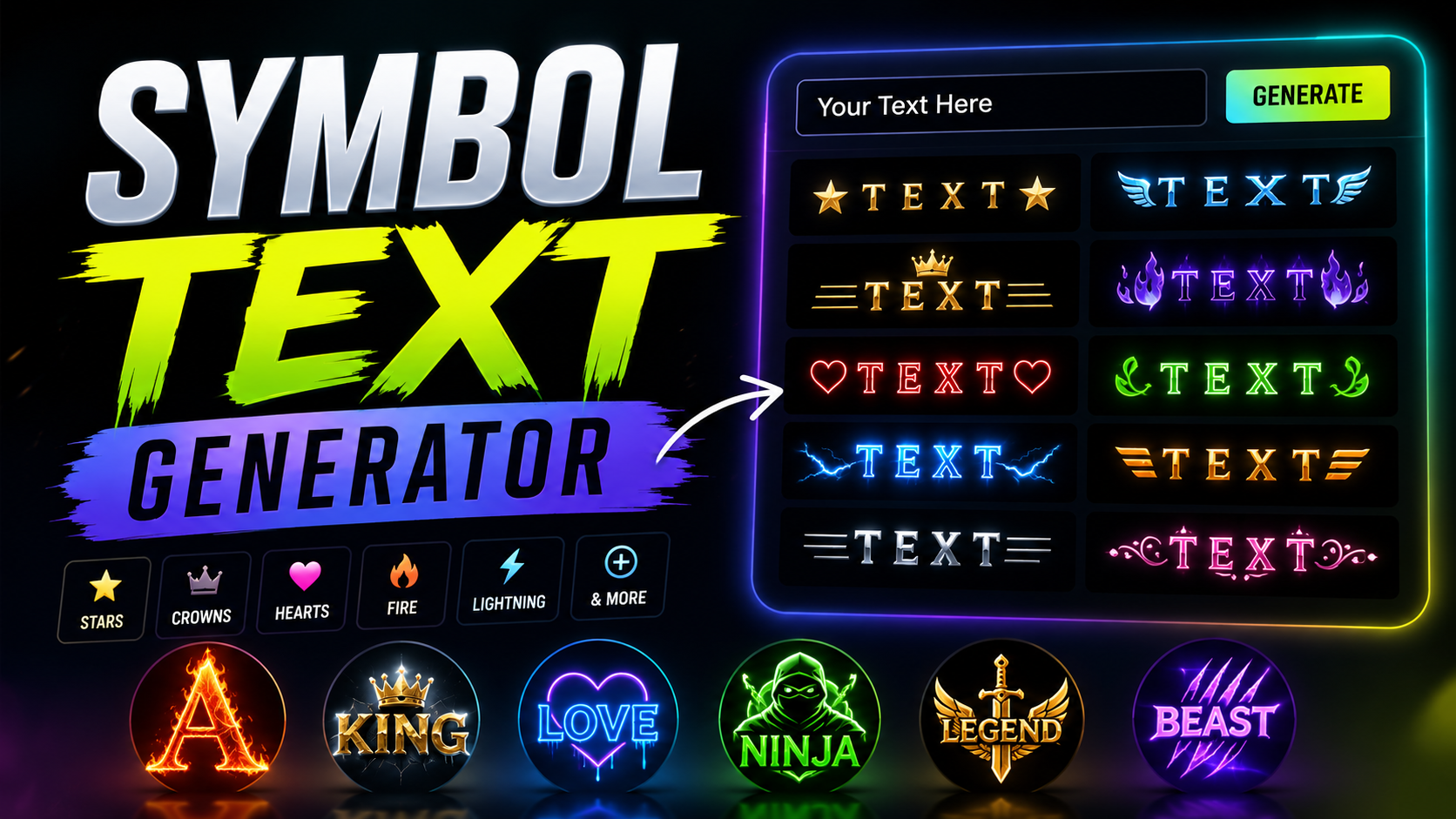 Symbol Text Generator