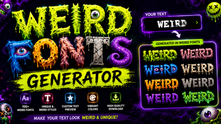 Weird Fonts Generator