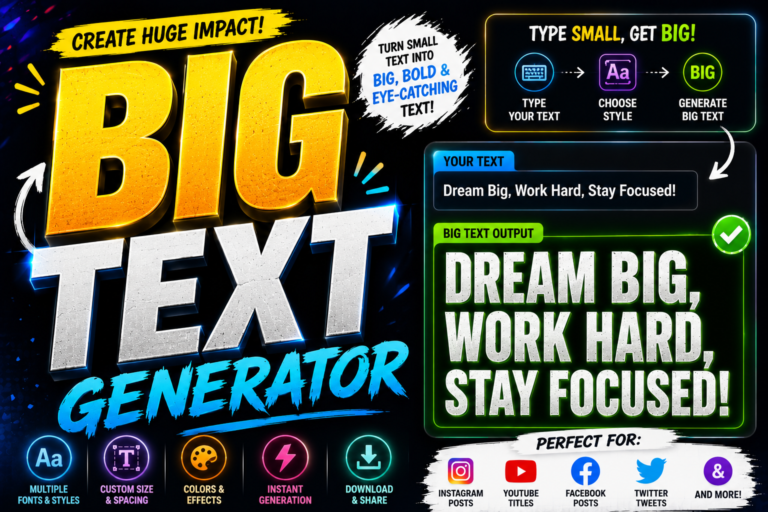 Big Text Generator