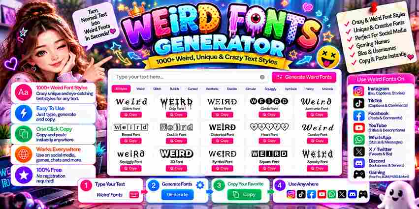 Weird Fonts Generator