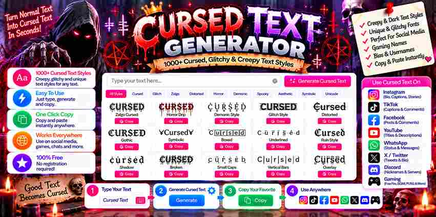 Cursed Text Generator
