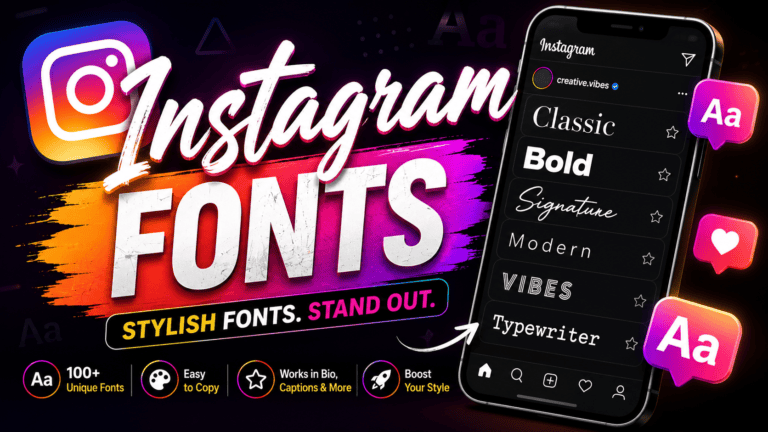 Instagram Fonts