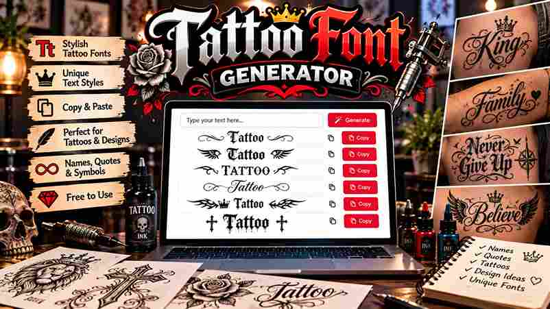 Tattoo Font Generator