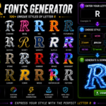 R in Different Fonts