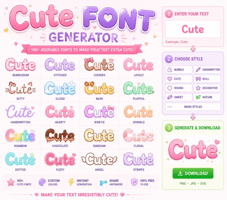 Cute Font Generator