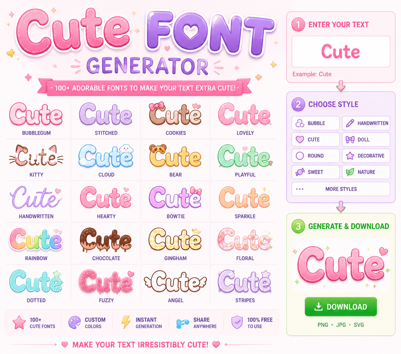 Cute Font Generator