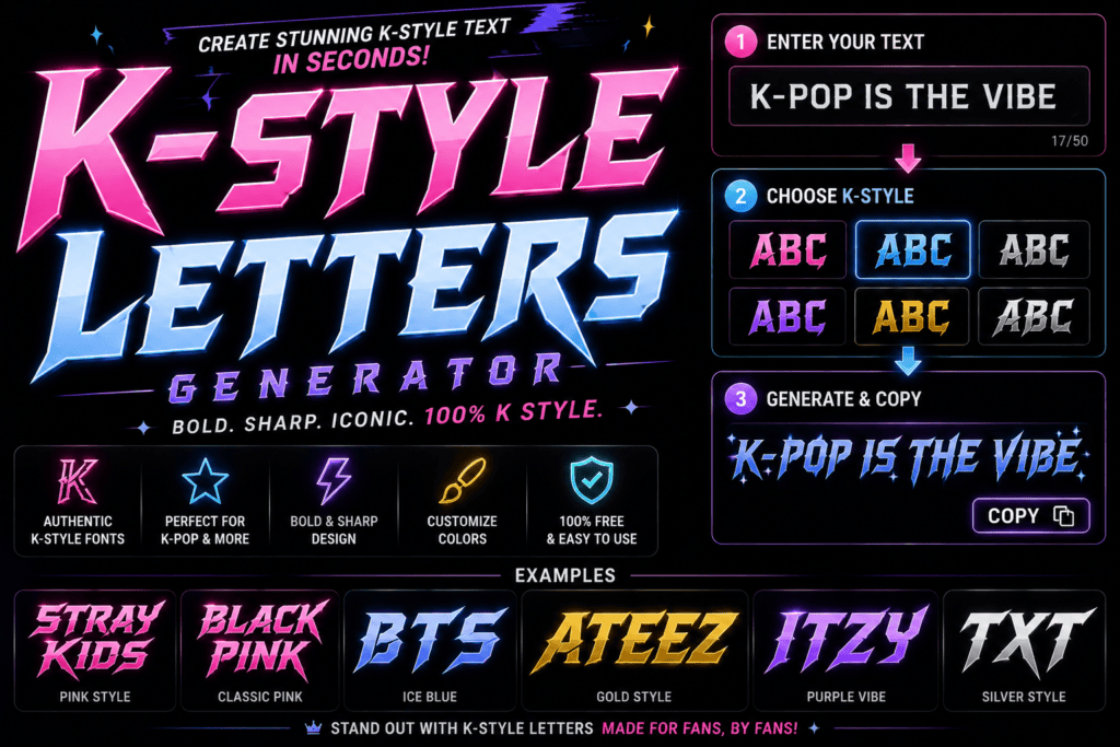 K Style Letters