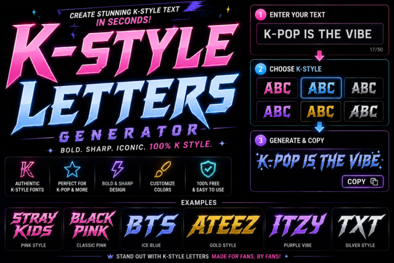 K Style Letters
