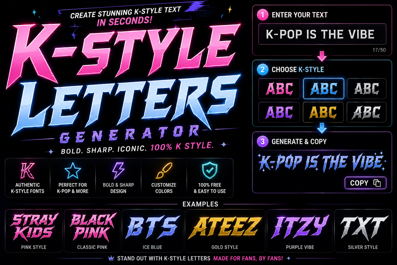 K Style Letters