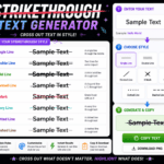 Strikethrough Text Generator