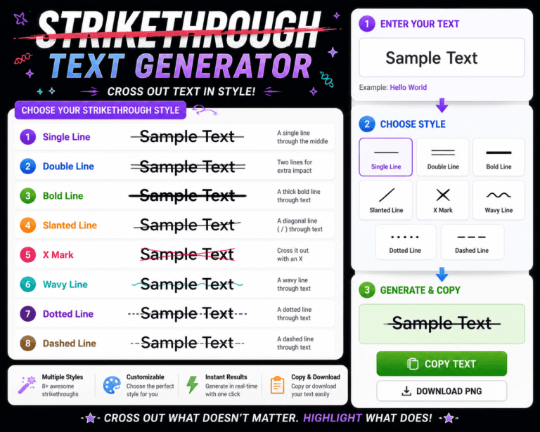 Strikethrough Text Generator