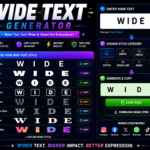 Wide Text Generator