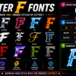Letter F Fonts