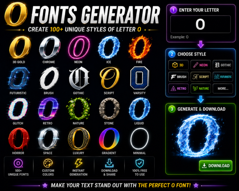 O Fonts Generator