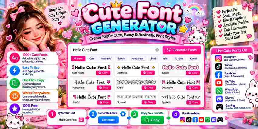 Cute Font Generator