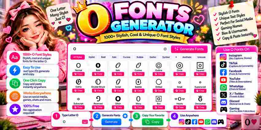 O Fonts Generator
