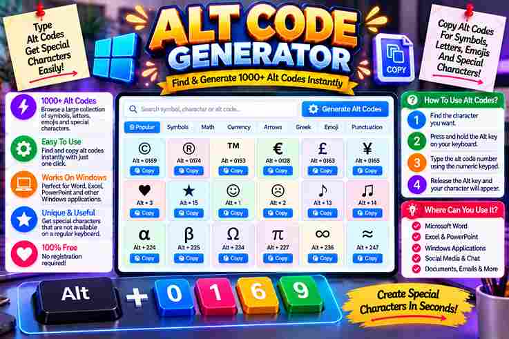 Alt Code Generator