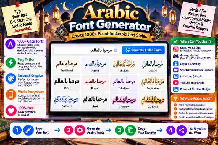 Arabic Font Generator