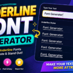 Underline Font Generator