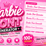 Barbie Font Generator