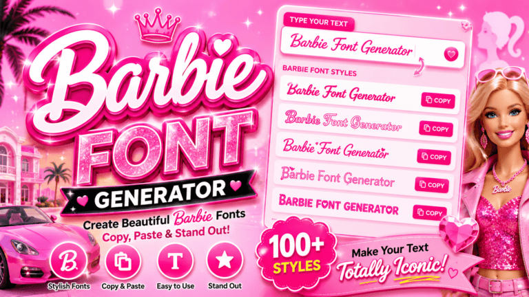 Barbie Font Generator