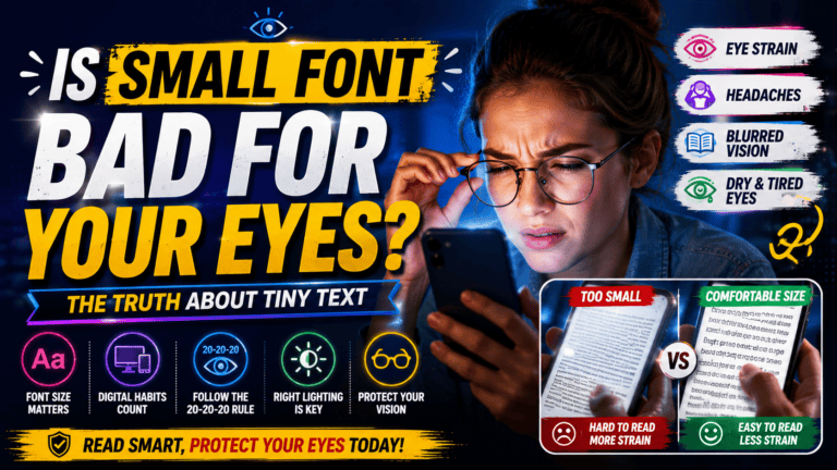 Is Small Font Bad For Your Eyes
