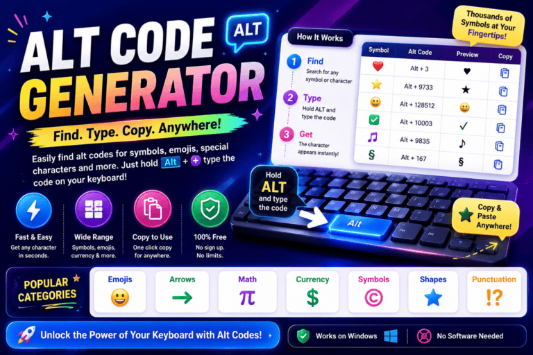 Alt Code Generator