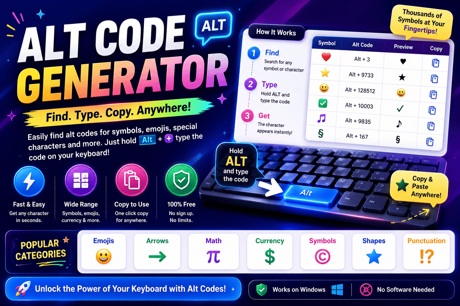 Alt Code Generator