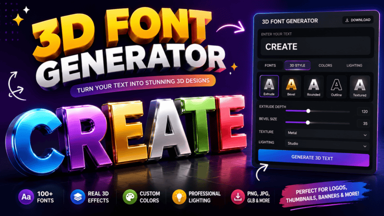 3D Font Generator