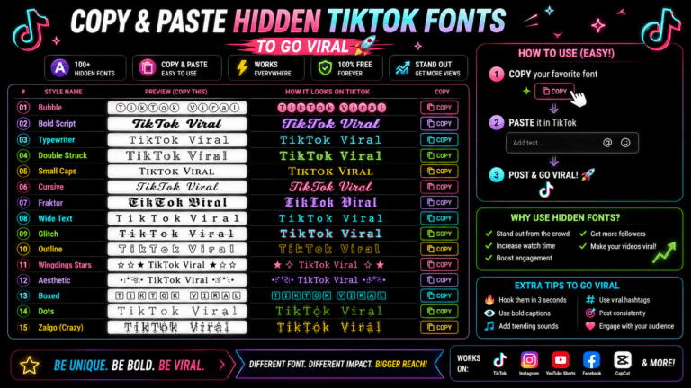 TikTok Fonts