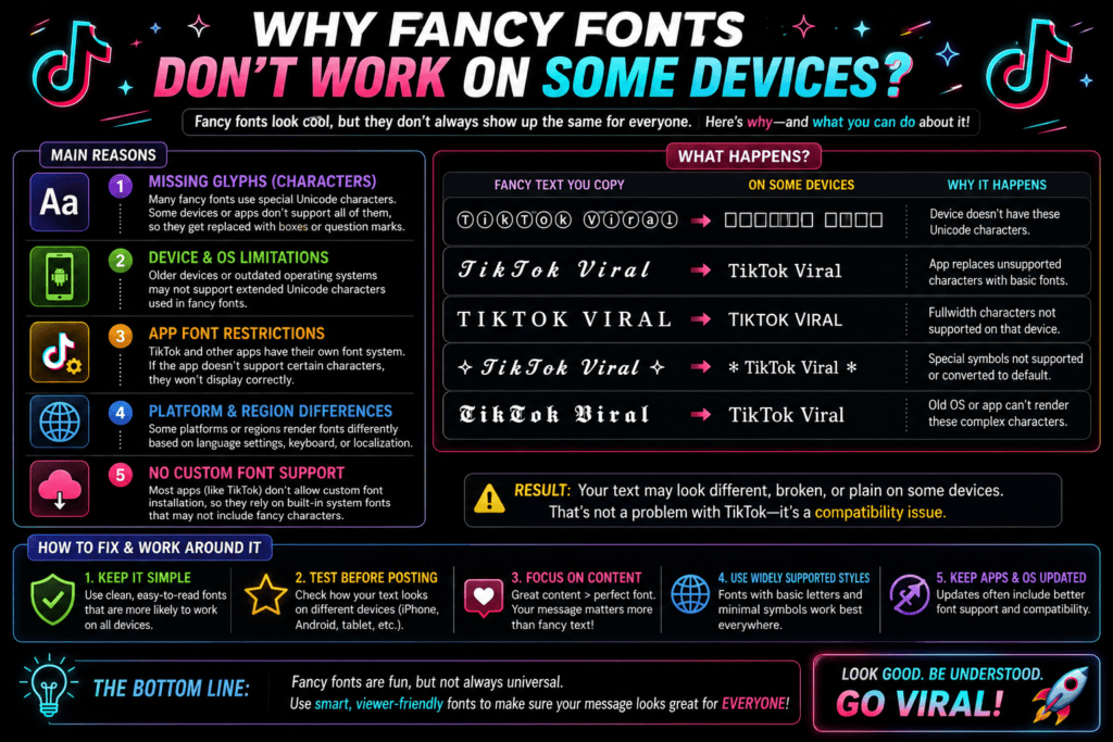 Why Fancy Fonts Don't Work