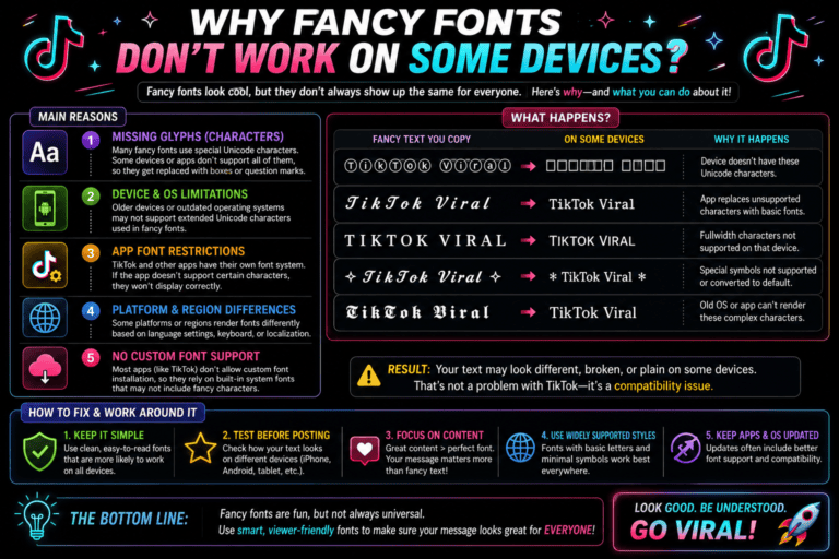 Why Fancy Fonts Don't Work