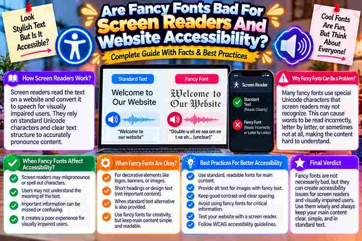 Are Fancy Fonts Bad For Screen Readers And Website Accessibility