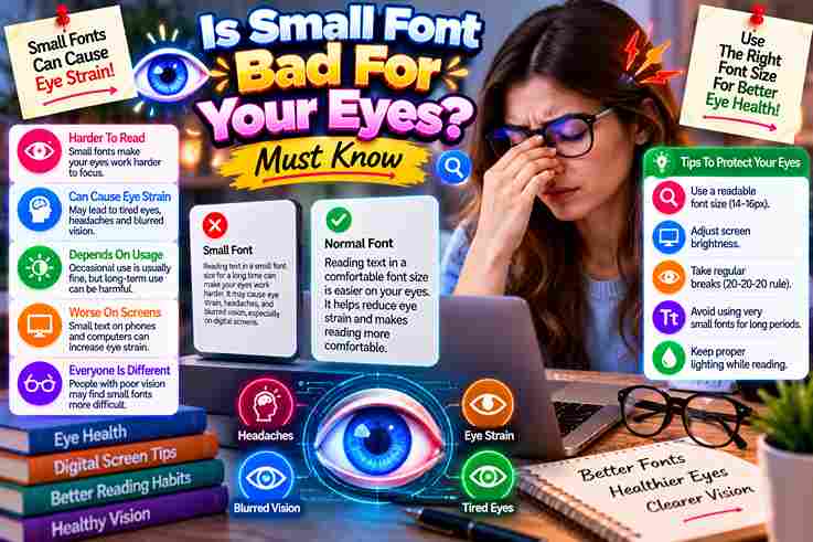 Is Small Font Bad For Your Eyes? Must Know