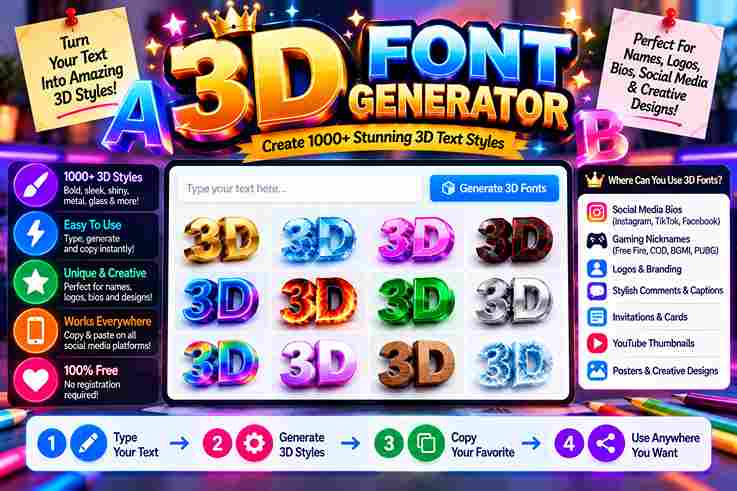 3D Font Generator