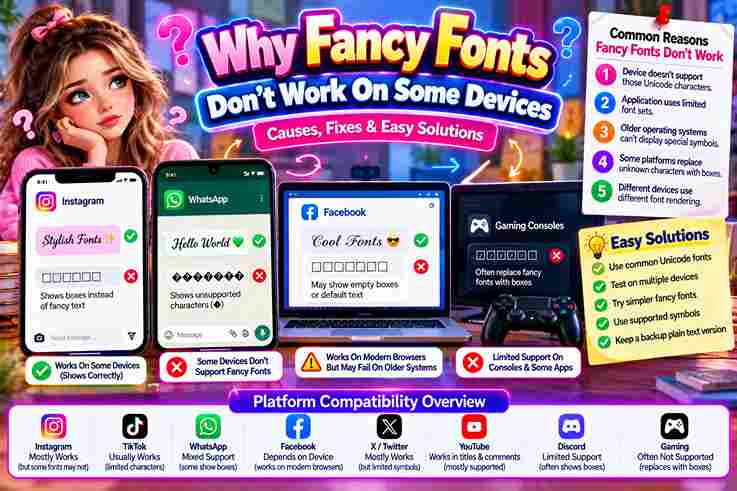 Why Fancy Fonts Don't Work