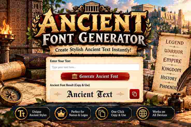 Ancient Font Generator
