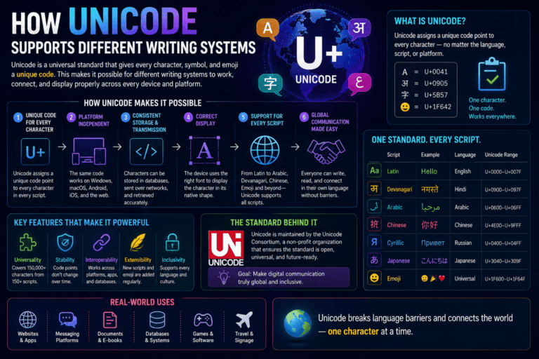 How Unicode Supports Different Writing Systems