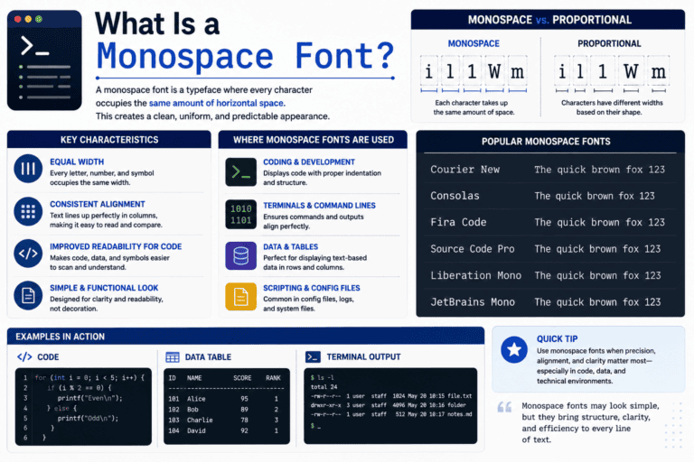 What Is a Monospace Font?